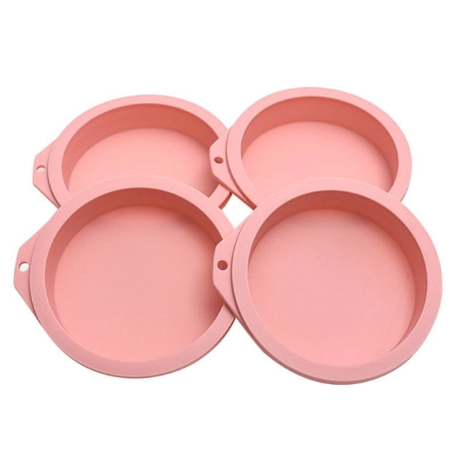 MesaSe 4Pcs Multi-Use Cake Molds Anti-Stick Flexible DIY Baking Mold for Bakery