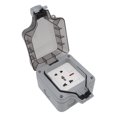thumbnail image 3 of Boîtier de Prise Extérieur IP66 Étanche 16 A, Interrupteur Extérieur Étanche pour Balcon, Jardin, Pelouse, Norme UE 250 V, 1 Bande, Multiples, 5 Broches, 3 of 10