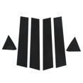 thumbnail image 2 of 6pcs Pillar Post Decal Trim, Gloss Black Side Door Window Cover Trim Replacement for, 2 of 8