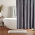 thumbnail image 2 of Plain Color Waterproof Polyester Shower Curtain, Thickened Bathroom Partition Curtain with Rust-Proof Grommets 48x72 Inch Lightweight & Odorless, 2 of 6