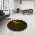 thumbnail image 4 of Ahgly Company Tapis d'Intérieur Lavable en Machine Carré Transitionnel Brun Bronze Foncé, 5 Pieds Carré, 4 of 7