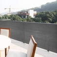 thumbnail image 3 of Écran d'Intimité pour Balcon 1x5 m Couverture de Protection de Sécurité pour Balcon Ventilée et Résistante aux Intempéries Filet de Balcon Clôture Ouverture de 1 mm avec 10 Attaches Gris, 3 of 11