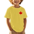 thumbnail image 1 of T-shirt Garçon Fierté du Canada Drapeau Feuille d'Érable Canadienne Col Rond Manches Courtes Blouse Garçon Fête Nationale Imprimé Drapeau Décontracté Garçon Fête du Canada T-Shirt à Imprimé Graphique, 1 of 5