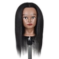 thumbnail image 2 of Hair Styling Practice Doll Head Training Mannequin Clamp 16in Light Black, 2 of 9