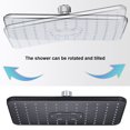 thumbnail image 4 of kurtrusly Shower Head Adjustable High Pressure Rainfall Showerhead with Handheld Bathroom Bathing Water Sprinkler, Type 1, Black, 4 of 7