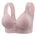 thumbnail image 1 of Timegard Front Closure Bras for Women Ruched Full Coverage Comfort No Underwire Bras Everyday Bralette, 1 of 2