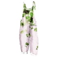 thumbnail image 1 of yoeyez Rompers for Women Summer,Ladies Print Summer Plus Size Long Jumpsuits Sleeveless Adjustable Straps Backless Overalls Jumpsuits With Pockets Green,S, 1 of 6