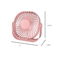 thumbnail image 3 of Fwttom Desk Fan, Usb Desk Fan, Mini Fan Portable, 2 Speeds Desktop Table Fan, Plug in Power Fan, Rotation Strong Wind, Quiet Personal Small Fan for Home Desktop Office Travel, 3 of 7
