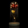thumbnail image 4 of Noref Preserved Rose Flower LED Light with Glass Cover & Wooden Base Valentines'Day Wedding Gift, 4 of 7