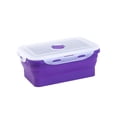 thumbnail image 2 of Ruiboury Silica Gel Compact And Convenient For Easy Storage Making Lightweight Sealed Preservation Box Microwave Lunch Box purple 800ml 1Set, 2 of 6