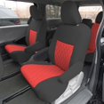 thumbnail image 2 of Pour Toyota Sienna 2011-2020 FH Group Housses de Sièges d'Auto sur Mesure en Néoprène Imperméables - 2e Rangée Rouge, 2 of 8