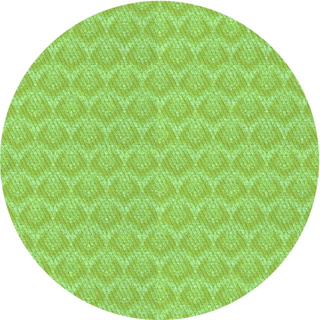 Ahgly Company Tapis Rond Lavable en Machine Intérieur Transitionnel Vert, 3 Pieds Rond