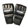 thumbnail image 1 of facefd MMA Half Finger Boxing Fight Gloves Mitt Training Gloves for Adults Black 2, 1 of 8