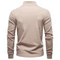thumbnail image 5 of Dagugfen Quarter Zipper Pullover Men Long Sleeve Slim Fitted Thermal Base Layer Running Workout Tops, 5 of 5