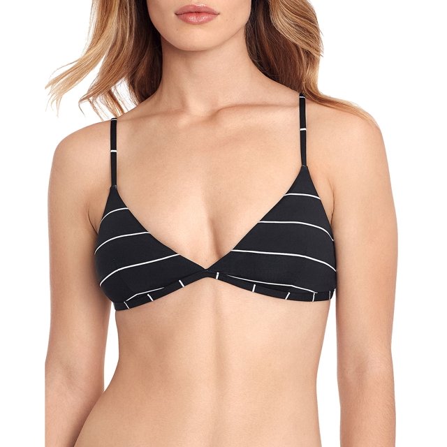 Polo Ralph Lauren Womens Striped Lined Swim Top Separates B/W S
