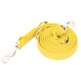 thumbnail image 2 of 2m Double Buckle Nylon Flexible Pet Dog Walking Leash Traction Rope with Chain(Yellow 2.5cm*200cm), 2 of 12