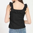 thumbnail image 2 of Bloom Girl, Button Front Eyelet Tank, Sizes XS-XL, 2 of 4