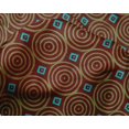 thumbnail image 4 of oneOone Silk Tabby Fabric Diamond & Circle Block Printed Craft Fabric BTY 42 Inch Wide, 4 of 4