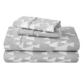 thumbnail image 1 of Bare Home Flannel Sheet Set - 100% Cotton - Deep Pocket - Twin, Winter Trees, 3-Pieces, 1 of 5