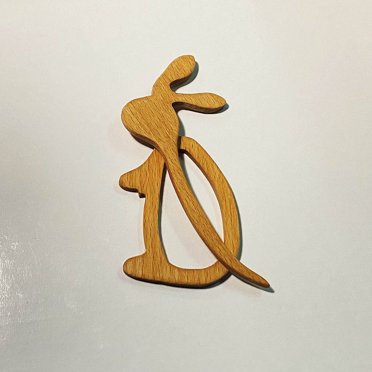 EGNMCR Ornements Suspendus Broche en Bois Épingle avec Design d'Image Mignonne Broche, Pince pour Chandail, Épingle de Châle Vintage Épingle de Broche en Bois Naturel Épingle de Broche