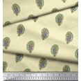 thumbnail image 3 of Soimoi Crepe Silk Fabric Paisley Block Print Sewing Fabric Yard 42 Inch Wide, 3 of 3