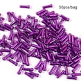 thumbnail image 4 of maskred Pack of 50 Brake Wires Aluminum Alloy Tail Caps Replacement Derailleur Shifter Cable Protector Ends Cycling Accessory Purple 1Set, 4 of 6