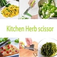 thumbnail image 3 of Herb Scissors, Multipurpose Kitchen Shears with 5 Stainless Steel Blades, Sharp and Anti-rust Herb Scissors Set for Cutting Cilantro Onion Salad Garden Herbs, 3 of 5