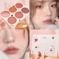 thumbnail image 1 of Cheek Blush Cosmetics, Blush Palette Multi Color Lightweight Matte Oil Absorbing  For Home For Women 6 Colors Blush Palette, 1 of 5