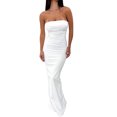 thumbnail image 2 of Faithtur Robe Sans Manches Épaules Dénudées pour Femmes Été Élégante Robe Moulante de Cocktail Mode Urbaine de Plage, 2 of 6