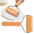 thumbnail image 4 of Rolling Pins for Baking,Small Wooden Rolling Pin 9.5cm Non Stick Dough Pastry Baking Tool for Kitchen, 4 of 9