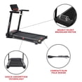 thumbnail image 2 of Sunny Health & Fitness Interactive Slim Folding Treadmill with Advanced Brushless Technology, Enhanced Stabilization, Exclusive SunnyFit App Bluetooth Connectivity, 12-Level Auto Incline, 2 of 9