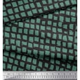thumbnail image 2 of Soimoi Green polyester Crepe Fabric Stripe & Square Geometric Fabric Prints By Yard 42 Inch Wide, 2 of 3