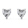 thumbnail image 1 of Heart Birthstone Stud Earrings, 1 of 4