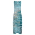 thumbnail image 5 of Lenago Robe Sans Manches Grande Taille pour Femmes Décontractée Ample Imprimée Robe Débardeur Plage Col en V avec Poche Robe d'Été Sans Manches Robes d'Été de Plage en Liquidation, 5 of 5