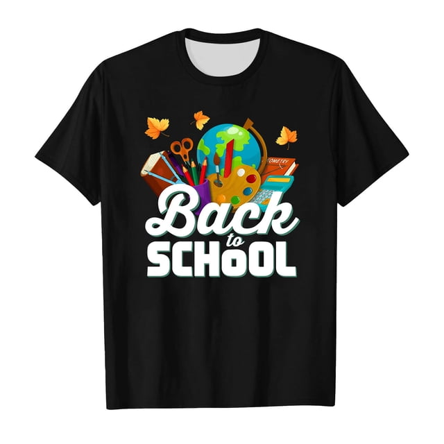 TZEWGL Casual Shirt For Toddler Summer Short Sleeved Soft Graphic Prints Basic Clothes For Baby size 3-4T