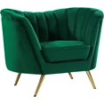 thumbnail image 1 of Meridian Furniture Margo Green Velvet Chair, 1 of 6