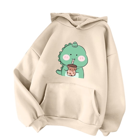 Zip up Sweat Shirts for Women Hoodie Women Glitter Pocket Sweatshirt Winter Hoodies with Zipper Long Hoodies Women's Casual Printed Long-sleeved Hooded Sweater Beige XXL