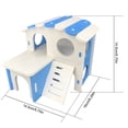thumbnail image 4 of Hamster House Plastic DIY Double Layer Small Animal Hideout Hamster Play Hut, 4 of 10