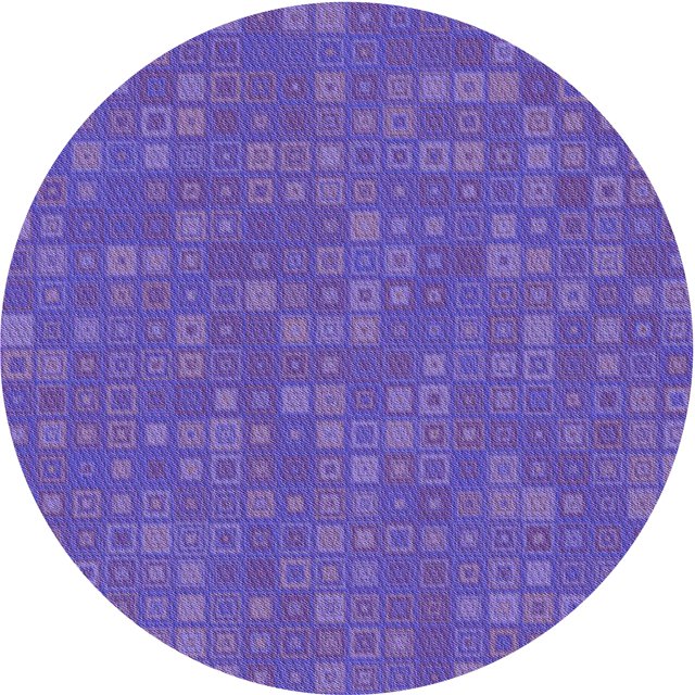 Ahgly Company Tapis d'Intérieur Ronds Transitionnels Lavables à la Machine Violet Améthyste Violet, 4 Pieds Rond
