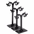 thumbnail image 4 of 3pcs/Set Acrylic Earrings Stand Holder T-shape Ear Studs Display Rack Jewelry Organizer (Black), 4 of 7