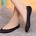 thumbnail image 2 of Women Low Cut Solid Color Invisible Trainer Ballerina Footsies Soft Boat Socks, 2 of 10