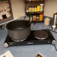 thumbnail image 3 of CUSIMAX Double Hot Plates Electric Burner, 1800W Countertop Cooktop with Adjustable Temperature Control, Hot Plates for Cooking Portable Electric Sto, 3 of 8
