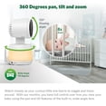 thumbnail image 2 of LeapFrog LF925-2HD, 1080p WiFi Remote Access 360 Degree Pan & Tilt 2 Camera Video Baby Monitor with 5” High Definition 720p Display, Night Light, Color Night Vision, (White), 2 of 9