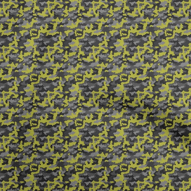 oneOone Tissu Popeline de Coton Sergé Noir Abstrait pour Robe Tissu Imprimé au Mètre 56 Pouces de Large