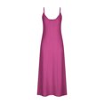 thumbnail image 4 of Wiyuqeen Robes d'Invitée de Mariage pour Femmes, Robe Maxi à Bretelles Spaghetti Ajustables, Col en V, Broderie Oeillets, Robe d'Été, Robes de Plage Unies, 4 of 6