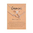 thumbnail image 2 of XZNGL Twelve Constellation Necklace Diamond Bracelet + Necklace Set Constellation Card Set, 2 of 9