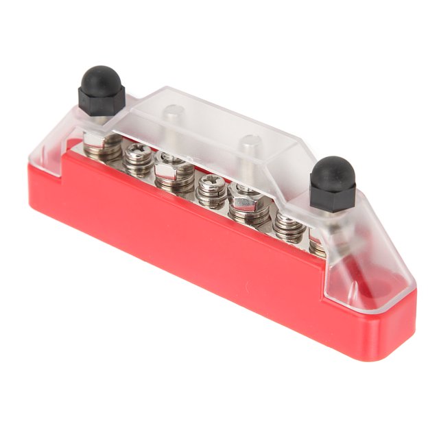 48V 150A 4 Bornes de Distribution de Puissance avec Couvercle pour Voitures RVs Bateaux Yacht