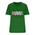 thumbnail image 3 of EQWLJWE Hauts d'Été pour Femmes Hauts pour Femmes Liquidation Mode pour Femmes Manches Courtes Col Rond Hauts Amples Blouse Manches Bouffantes Imprimé, 3 of 3