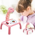 thumbnail image 2 of Pink Kids Projection Drawing Board With Light Table And Crayons For Art Activities Educational Gift Age 3 Plus Plastic, 2 of 7