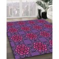 thumbnail image 3 of Ahgly Tapis Rectangulaire Lavable en Machine Intérieur Transitionnel Orchidée Foncée Violet, 6 Pieds x 9 Pieds, 3 of 7